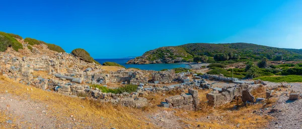 Ruínas Cidade Antiga Itanos Ilha Grega Creta — Fotografia de Stock