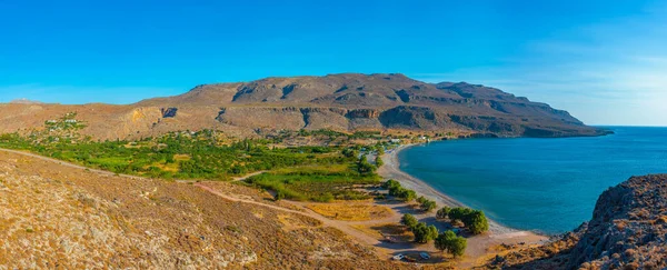 Vista Panoramica Della Costa Creta Vicino Kato Zakros Creta — Foto Stock
