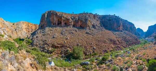 Vue Gorge Zakros Sur Île Grecque Crète — Photo
