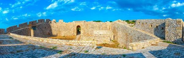 Vista Del Castillo Pylos Grecia —  Fotos de Stock