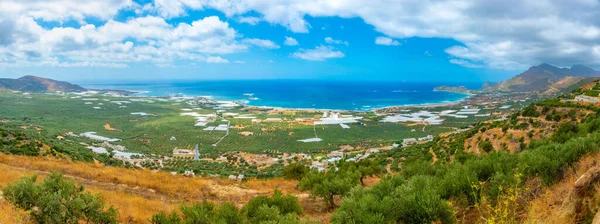 Veduta Panoramica Della Spiaggia Falasarna Creta Grecia — Foto Stock