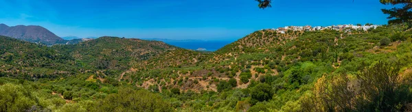 Vista Panorámica Bahía Mirabello Isla Griega Creta — Foto de Stock