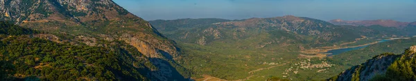 Aposelemis Barajı Yunanistan Ile Girit Kırsalının Panorama Manzarası — Stok fotoğraf