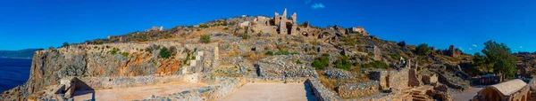Ruïnes Van Het Kasteel Monemvasia Griekenland — Stockfoto
