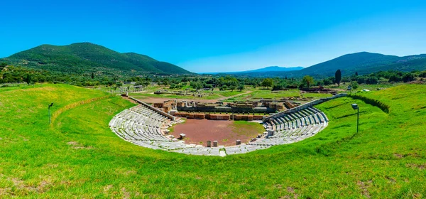 Théâtre Antique Site Archéologique Messini Antique Grèce — Photo