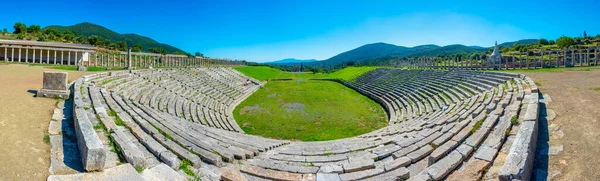 Yunanistan 'daki Antik Messini Arkeolojik Alanı antik stadyumu.