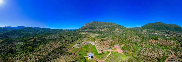 Veduta Panoramica Del Sito Archeologico Dell Antico Messini Grecia — Foto Stock