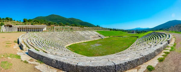 Yunanistan Daki Antik Messini Arkeolojik Alanı Antik Stadyumu — Stok fotoğraf