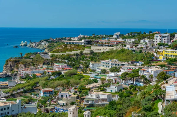 Vista Aérea Ciudad Italiana Forio Isla Ischia — Foto de Stock