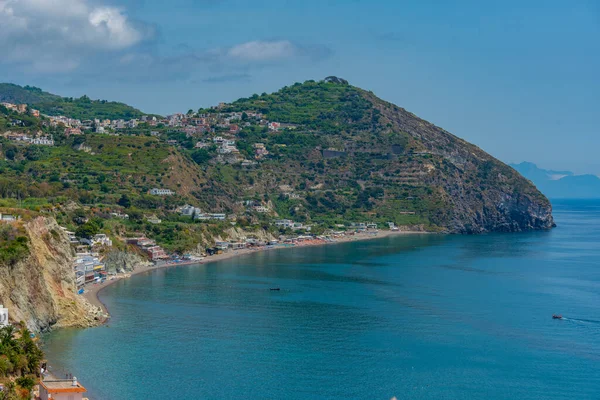 Vista Mar Spiaggia Dei Maronti Isla Ischia Italia — Foto de Stock