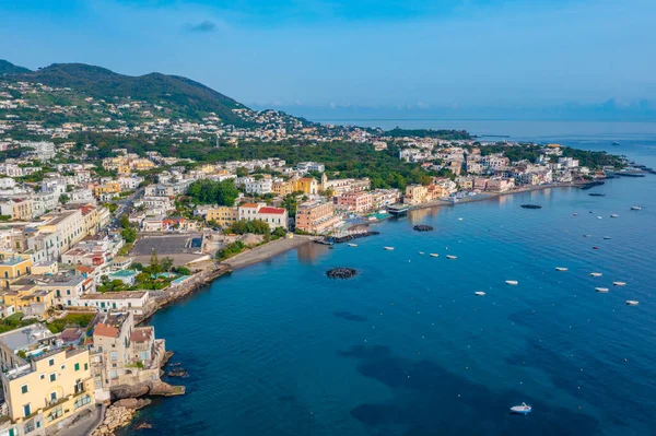 Vista Mar Porto Ischia Isla Ischia Italia — Foto de Stock