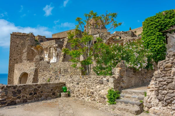 stock image Inner structures of the Castello Aragonese at the Italian island Ischia.