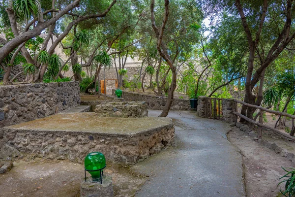 stock image Inner structures of the Castello Aragonese at the Italian island Ischia.