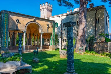 Villa Cimbrone İtalyan kasabası Ravello 'da.