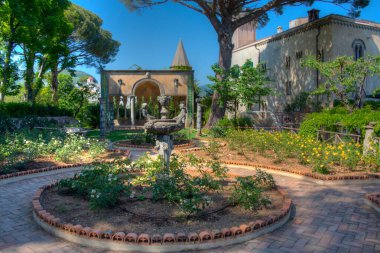 Villa Cimbrone İtalyan kasabası Ravello 'da.