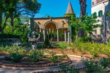 Villa Cimbrone in the Italian town Ravello. clipart