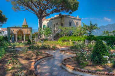 Villa Cimbrone İtalyan kasabası Ravello 'da.