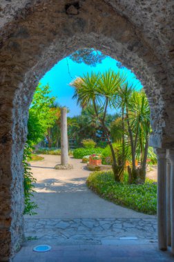 Villa Rufolo İtalyan kasabası Ravello 'da.