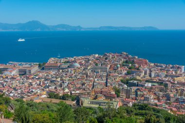 Napoli 'nin panorama manzarası.