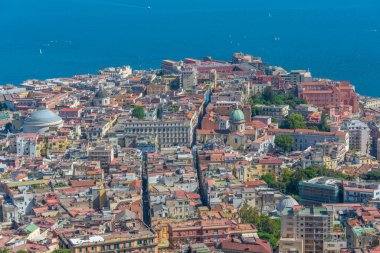 Napoli 'nin panorama manzarası.