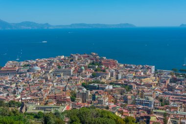 Napoli 'nin panorama manzarası.