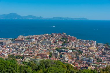 Napoli 'nin panorama manzarası.