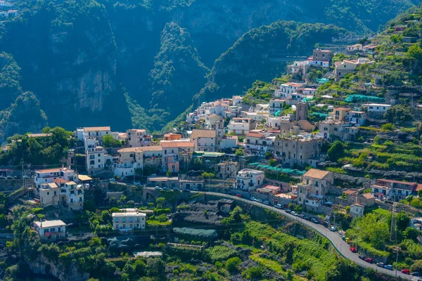 Valle Delle Ferriere Tal Von Villa Cimbrone Italien Aus Gesehen — Stockfoto
