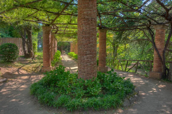 Trädgårdar Vid Villa Cimbrone Den Italienska Staden Ravello — Stockfoto