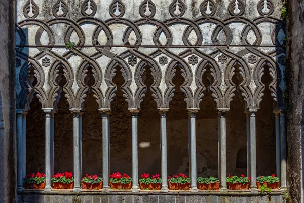 Symmetrical Balcony Villa Rufolo Ravello Italy — Stock Photo, Image