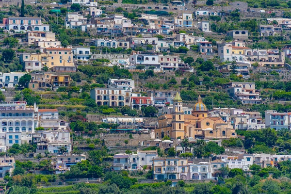 Vue Panoramique Ville Praiano Italie — Photo