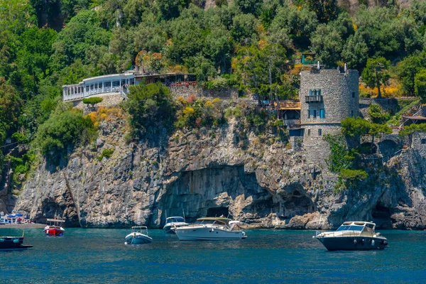Vista Panorámica Costa Costiera Amalfitana Italia — Foto de Stock