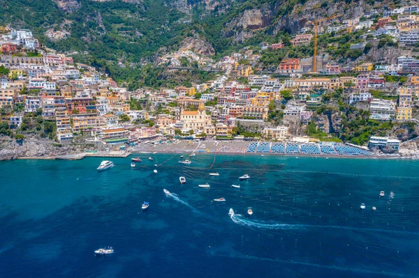 Panorama Över Costiera Amalfitana Positano Italien — Stockfoto