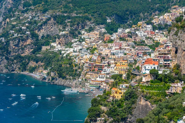Panorama Van Costiera Amalfitana Positano Italië — Stockfoto