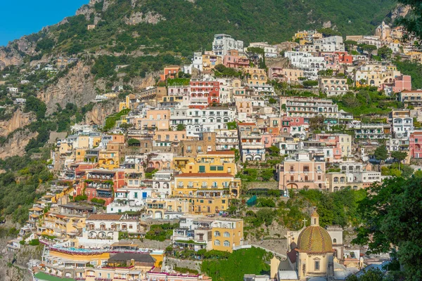 Blick Auf Die Stadt Positano Italien — Stockfoto