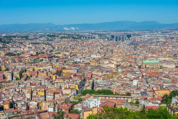 stock image Aerial view of downtown Naples in Italy.