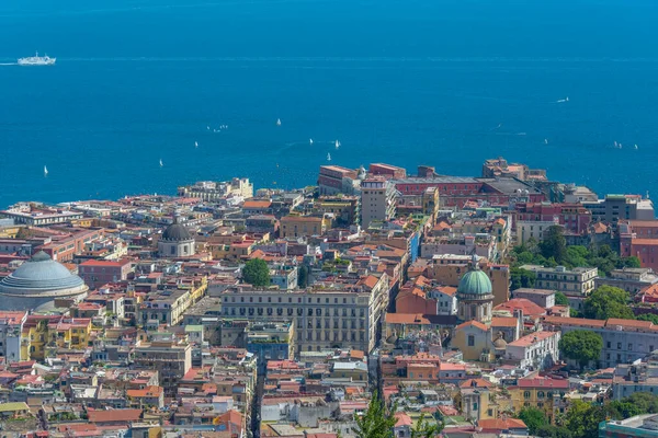 Πανόραμα Άποψη Της Ιταλικής Πόλης Νάπολη — Φωτογραφία Αρχείου