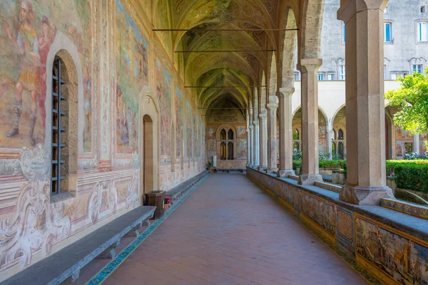 Claustro Santa Chiara Nápoles Italia — Foto de Stock