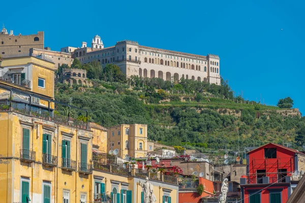 Castel Sant Elmo Con Vistas Ciudad Italiana Nápoles — Foto de Stock