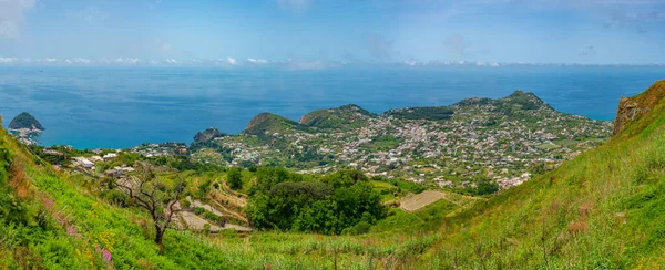 Vista Aérea Costa Sur Isla Ischia Italia —  Fotos de Stock