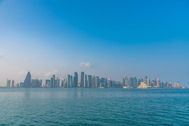Doha 'nın Skyline' ı - Katar 'ın başkenti.