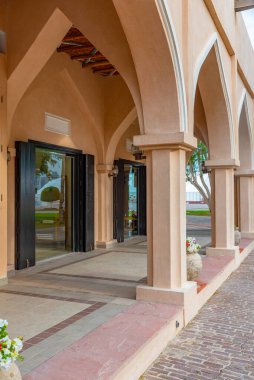 Katara 'nın Doha, Katar' daki kültürel köy manzarası.