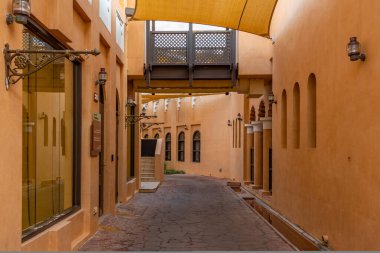 Katara 'nın Doha, Katar' daki kültürel köy manzarası.