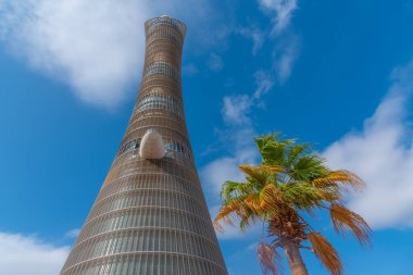 Doha, Katar 'daki meşale kulesi..