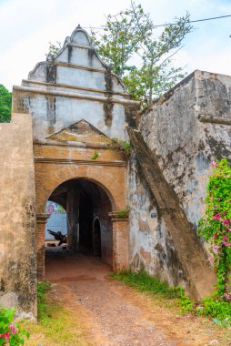 Sri Lanka 'daki Negombo kalesinin manzarası.