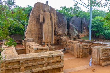 Sri Lanka 'da Aukana Buddha heykeli.