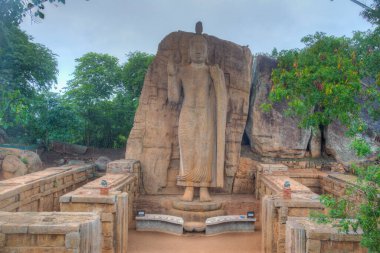 Sri Lanka 'da Aukana Buddha heykeli.