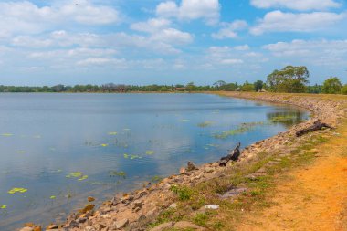 Sri Lanka 'daki Anuradhapura' da Basawakkulama su deposu.