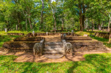 Anuradhapura, Sri Lanka 'da Ratnaprasada harabeleri.