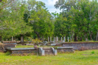 Anuradhapura, Sri Lanka 'da Ratnaprasada harabeleri.