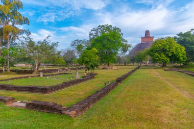 Sri Lanka 'daki Anuradhapura kalıntıları.